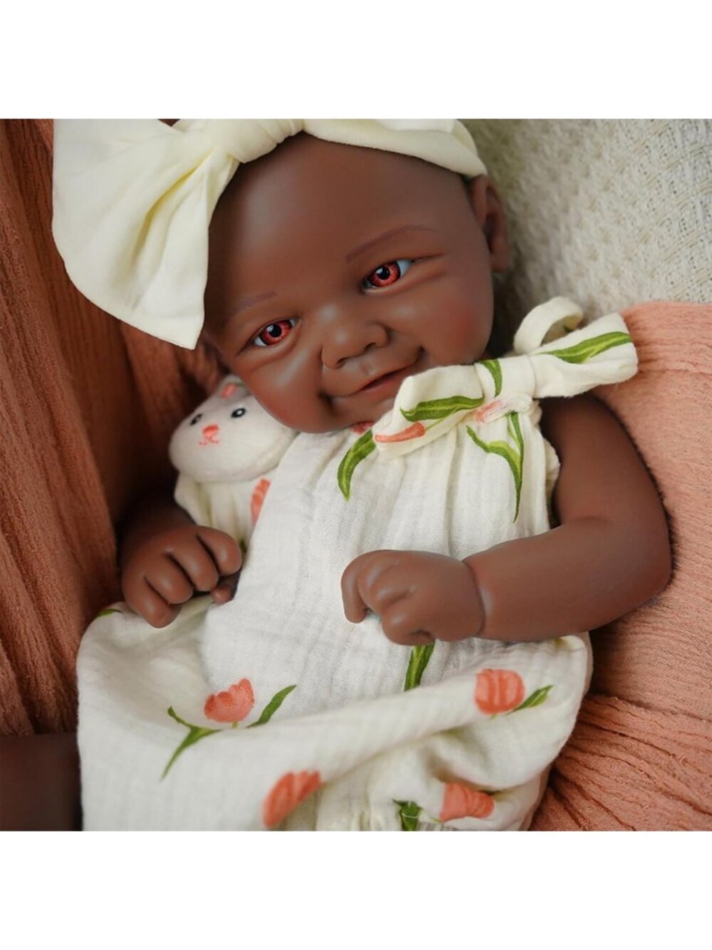 16.5 inch Girl Handmade Face Realistic Silicone Body Reborn Baby Doll For Kids